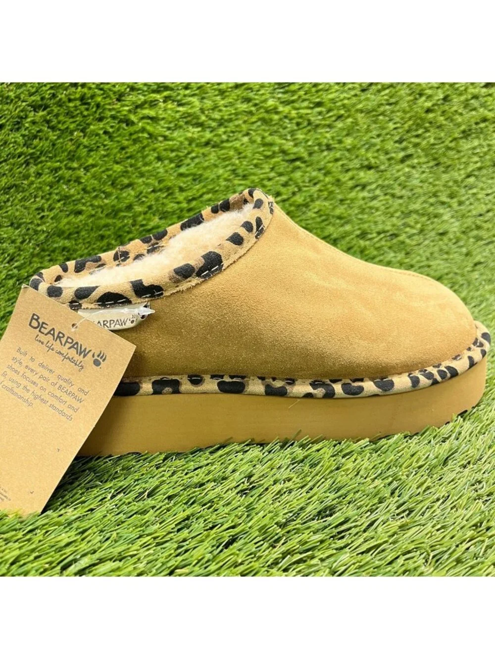 Bearpaw Martis Womens Size 8 Brown Casual Classic Comfort Slip On Slippers Shoes